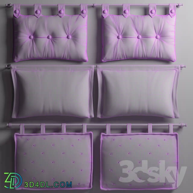 Headboard pillow Other 3D Models