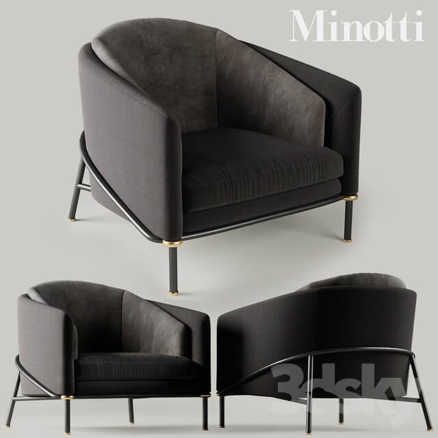 Minotti Fil noir Black