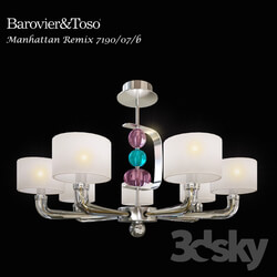 Chandelier Barovier Toso Manhattan Remix 7190 07 b Pendant light 3D Models 