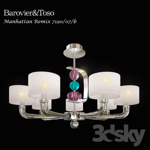 Chandelier Barovier Toso Manhattan Remix 7190 07 b Pendant light 3D Models