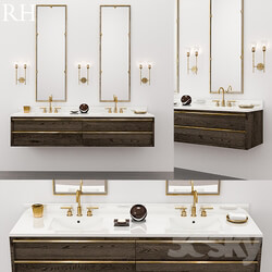 BEZIER DOUBLE EXTRA WIDE FLOATING VANITY 