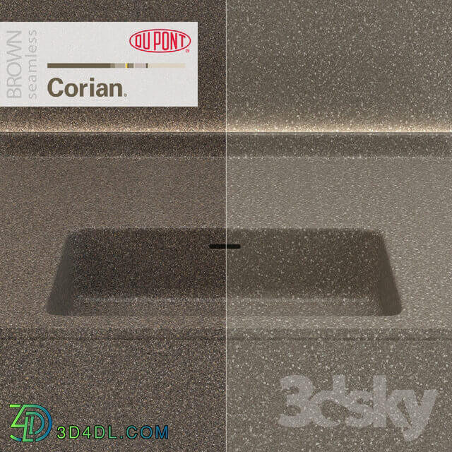 Dupont Corian Kitchen Countertops Brown 5