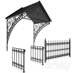 Other architectural elements Visor and fencing made of forging 
