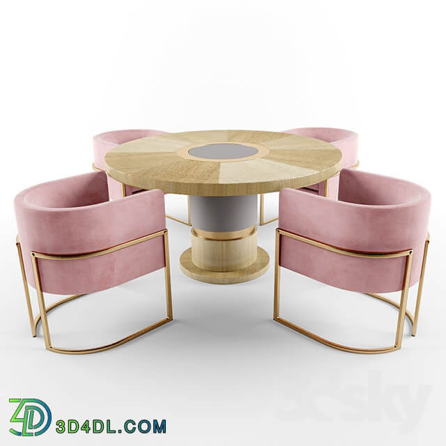 Table Chair Julius chairs and Lune table