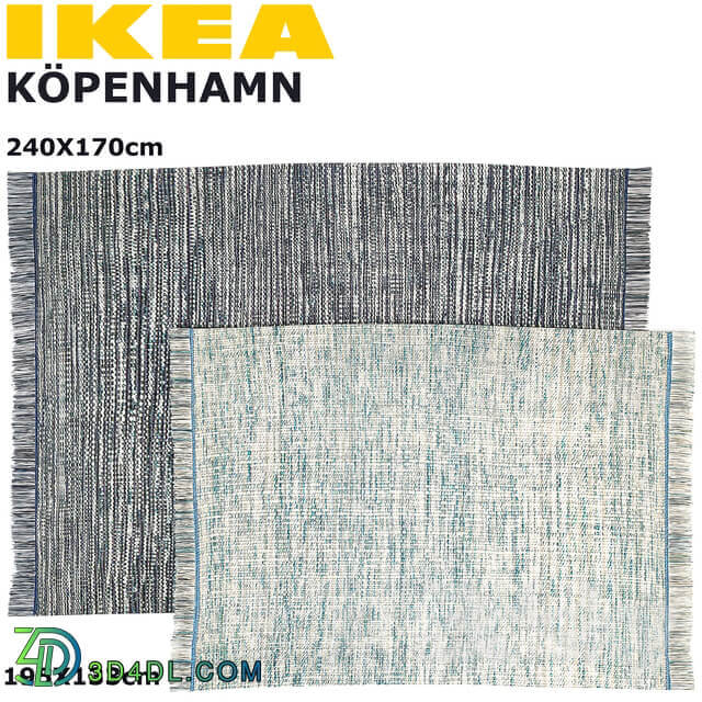 IKEA KOPENHAMN COPENHAGEN RUG SET