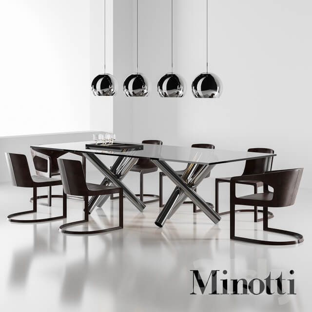 Table Chair Minotti set