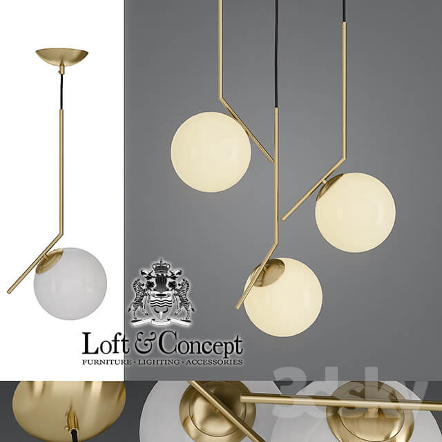 Chandelier Flos IC Lights Family Michael Anastassiades Pendant light 3D Models