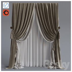 The curtain 3 beige 