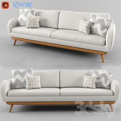 Modern white sofa 