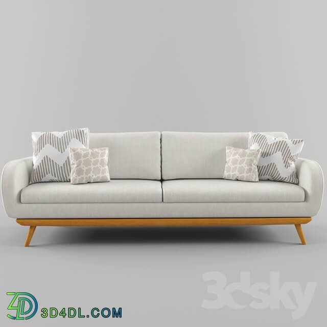 Modern white sofa