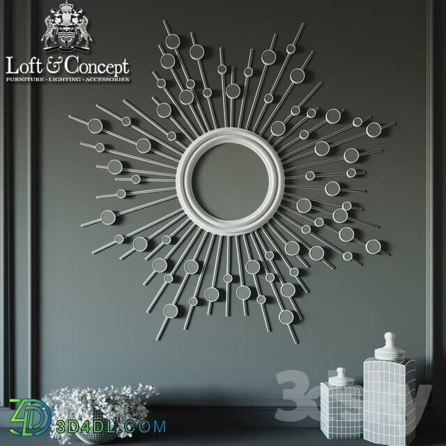 Mirror sun silver sun 3D Models