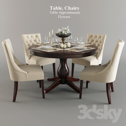 Table Chair Table chairs table setting 