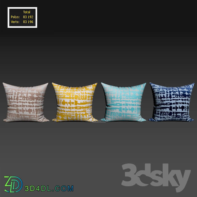 Decorative pillows Houzz Surya Hessian Linen set 063