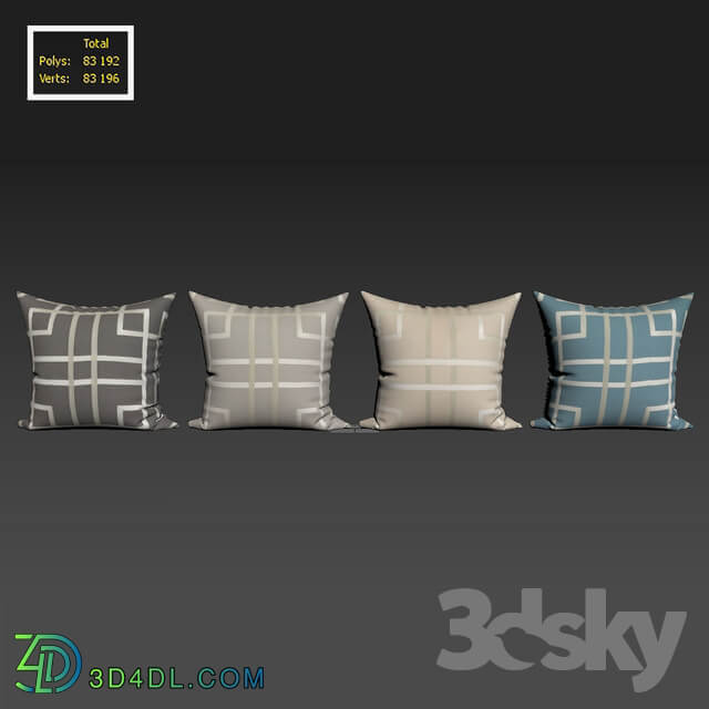 Decorative pillows Houzz Surya Hessian Linen set 064