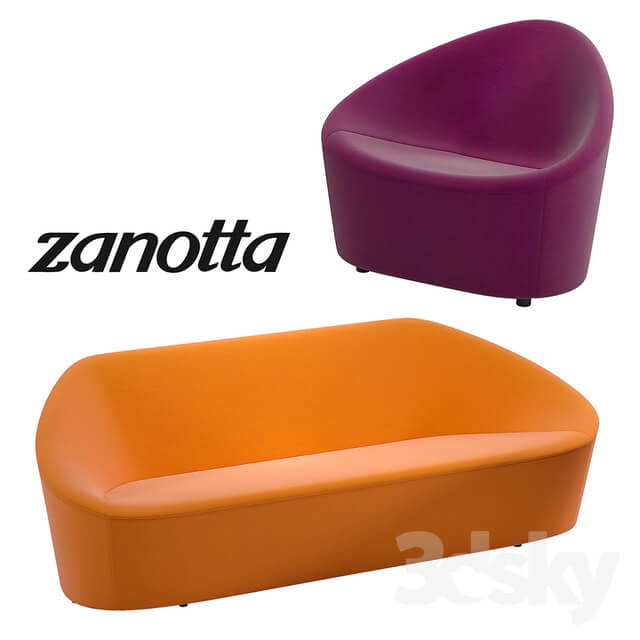 Zanotta Club 1010 sofa armchair