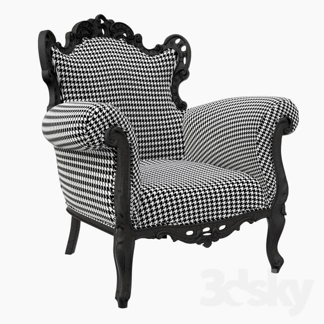 The Posh rubber pepita chair