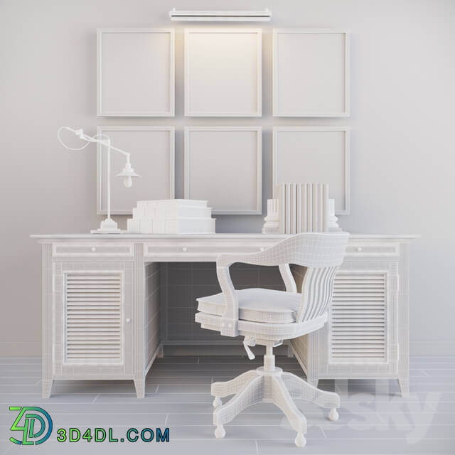 Table Chair Restoration hardware cabinet decor set vol2