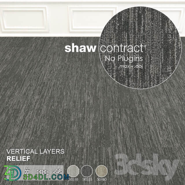 Shaw Carpet Vertical Layers Wall to Wall Floor No 4