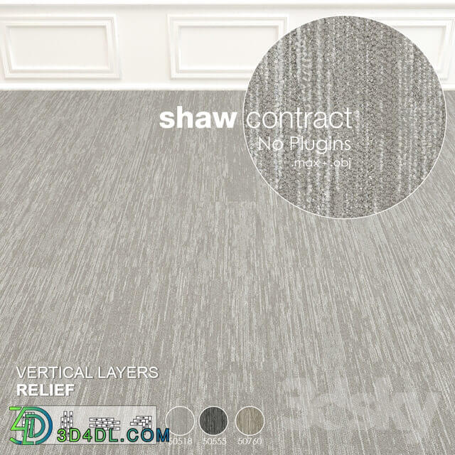 Shaw Carpet Vertical Layers Wall to Wall Floor No 4