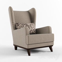 Armchair with headrest speakers and pillow 