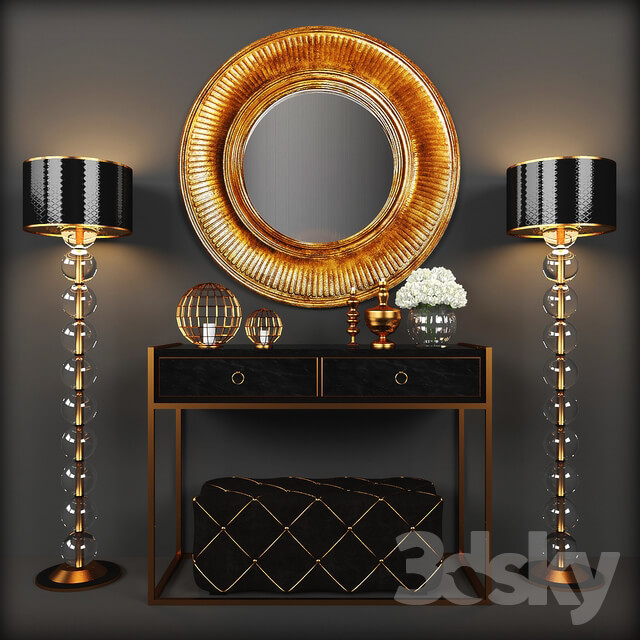 Decorative set 1 Console 3D Models