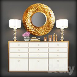 Sideboard Chest of drawer Decorative set 2 