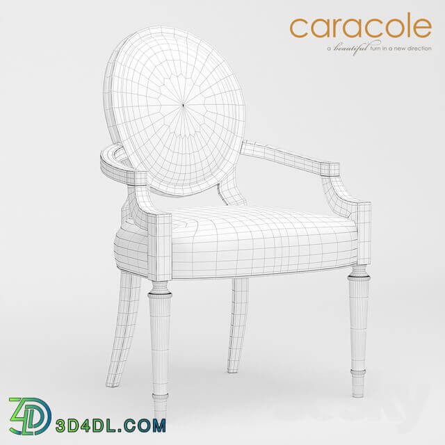 Dining chair with armrests Chit chat TRA ARMCHA 006 Caracole