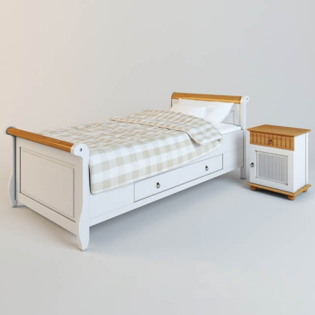 children 39 s bed with bedside table