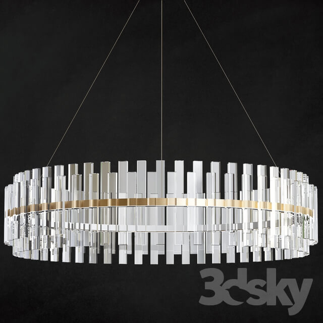 Casandra 4 light Brushed Brass Pendant