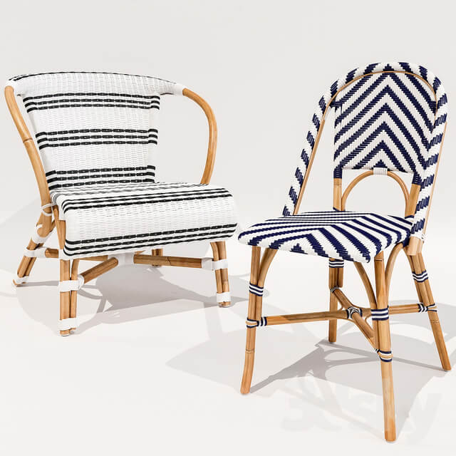 Monaco and Chevron Riviera chairs Serena and Lily