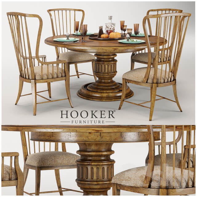 Table Chair Hooker Furniture Grandover Round Single