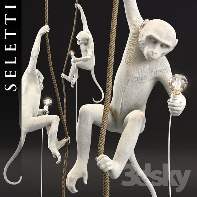 The Monkey Lamp Ceiling Version by Seletti