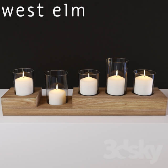 Light Wood Centerpiece by West Elm
