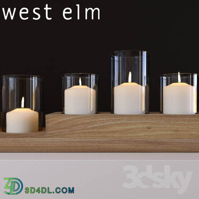 Light Wood Centerpiece by West Elm