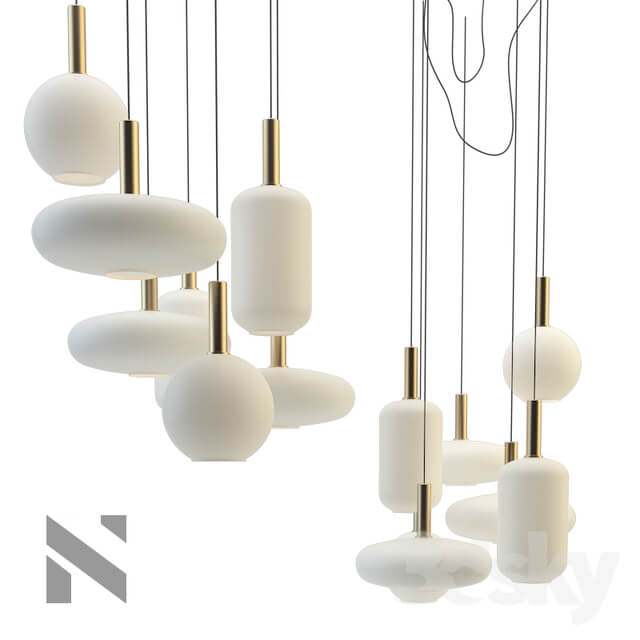 Ferm Living set Pendant light 3D Models