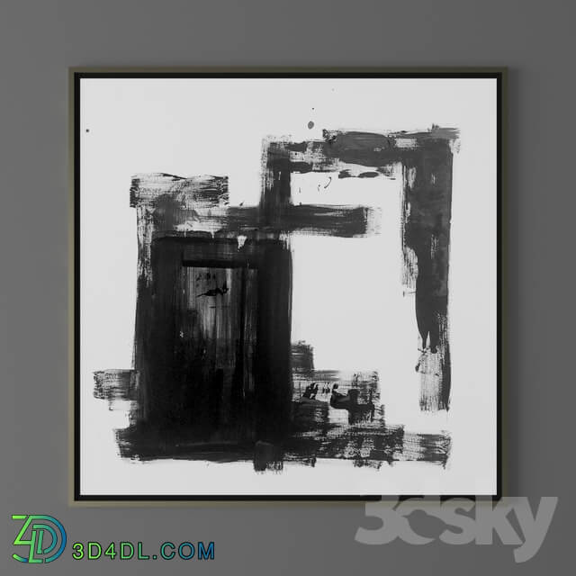 Set of abstract paintings 49 2014 
