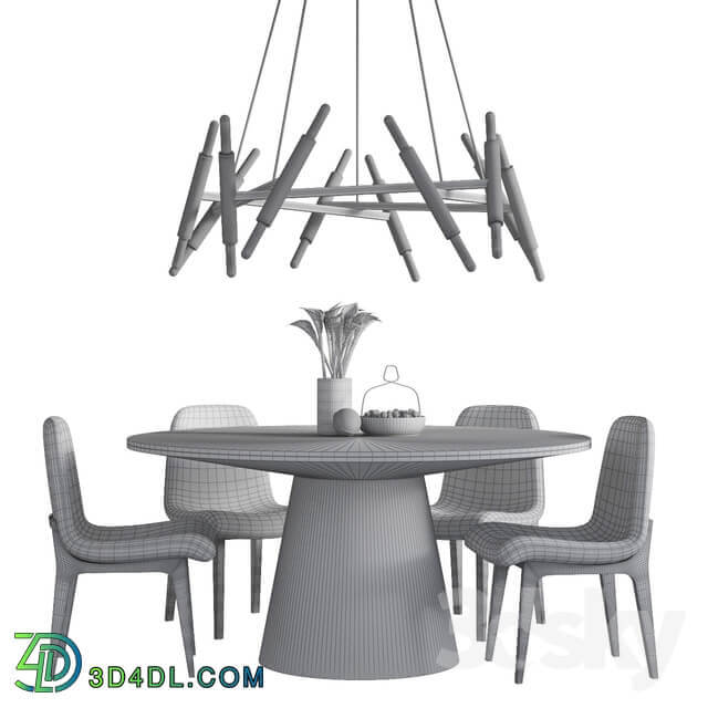 Table Chair Dinning Set 01