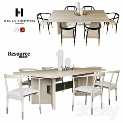 Table Chair kelly hoppen dining set 