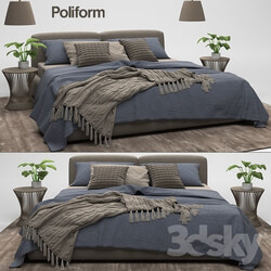 Bed Bolton bed Poliform 