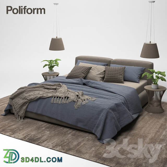 Bed Bolton bed Poliform