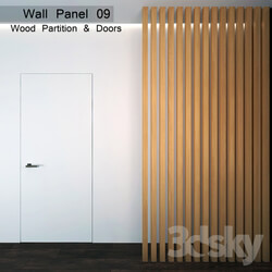 Wall Panel 09. Wood Parition 