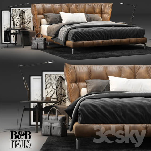 Bed B B Italia Husk Bed