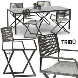 Table Chair Tribu Regista chair set 01 