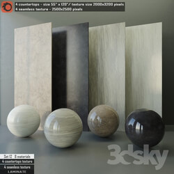 Tile Laminate countertops Seamless texture Set 12 