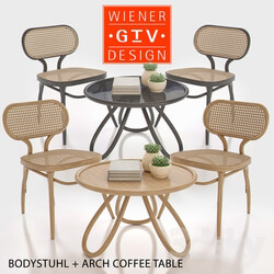 Table Chair Bodystuhl Arch Coffee Table 