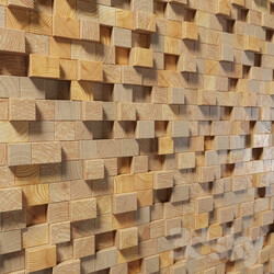 Wooden 3d panel 