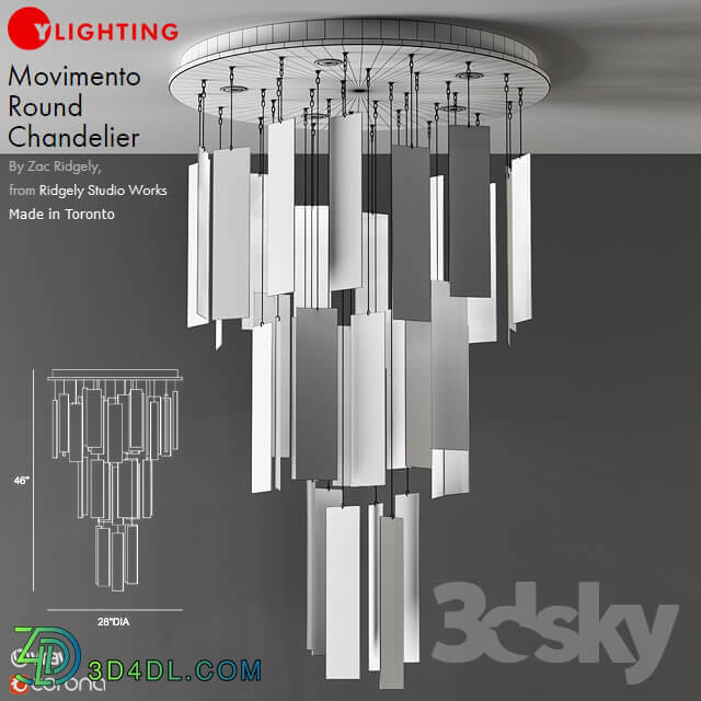 Movimento Round Chandelier