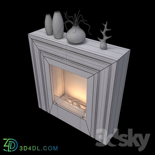 Animated bio fireplace Kristine