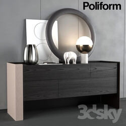 Sideboard Chest of drawer Chest of drawers Poliform Chloe night complements 