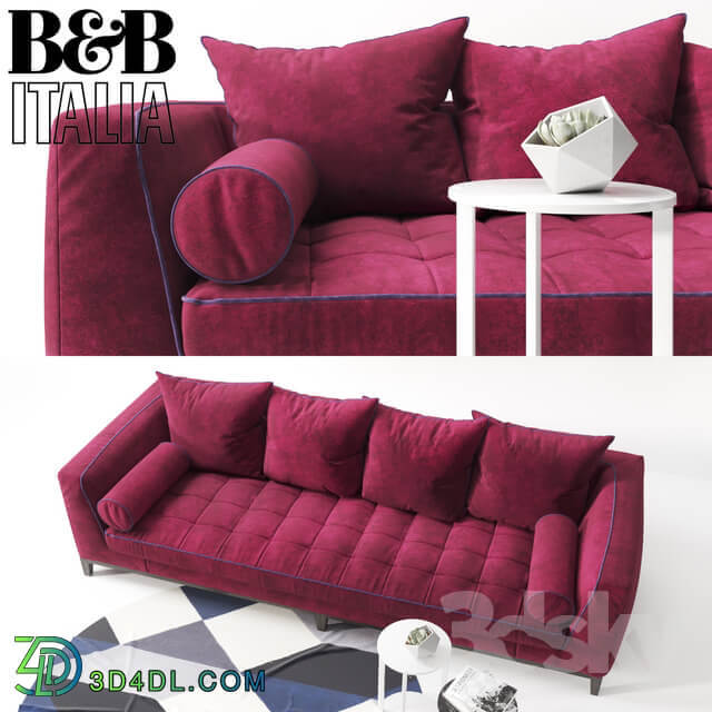 Sofa B B Italia Lutteria with pillows